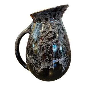 Pitcher Black White‎ With Touch Of Brown Marked USA 9020